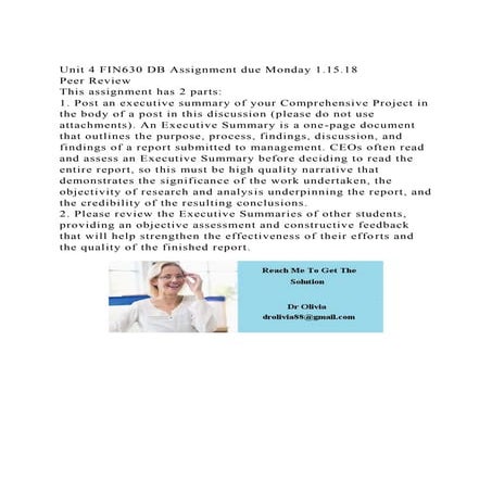 Unit 4 FIN630 DB Assignment due Monday 1.15.18Peer ReviewThis .docx
