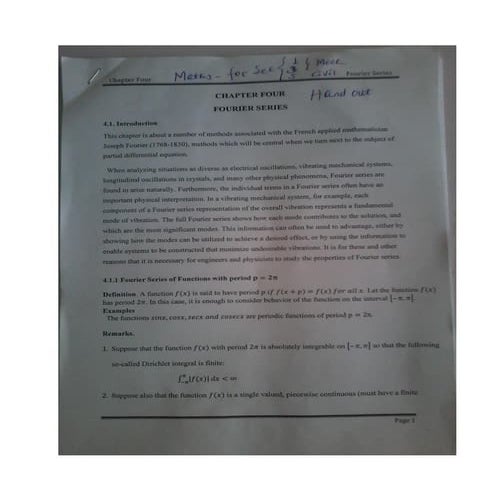 Unit 4 fourier series by Abdrehman Ahmed