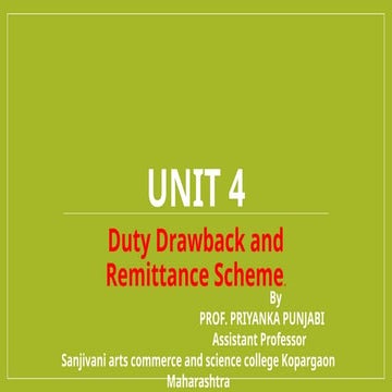 Unit 4 Import Export Procedure Study Notespptx