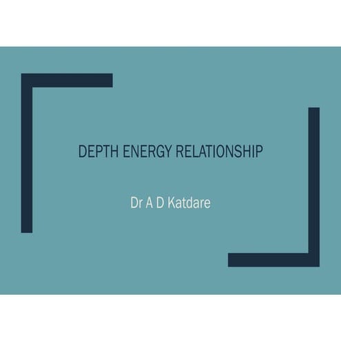 Fluid Mechanics Unit 4 Notes Flow in Open channel