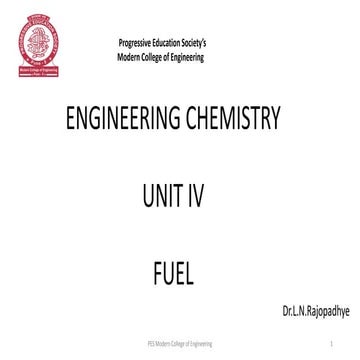 Unit 4 Engineering chemistry LNR First year | PDF