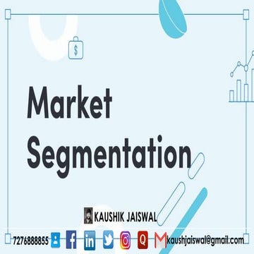 Unit 4 - Market Segmentation & Marketing | PDF