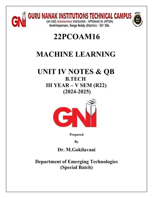22PCOAM16_MACHINE_LEARNING_UNIT_IV_NOTES_with_QB