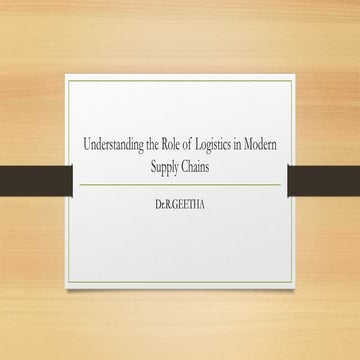 Logistics in supply chain management with linking of logistics