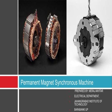 Unit 4 permanent magnent synchronous macnine