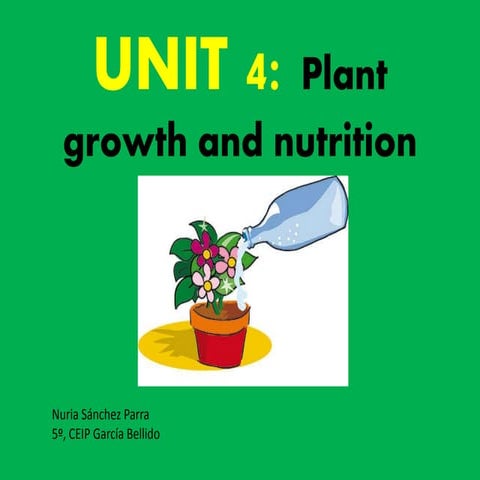 Unit 4: plant growth and nutrition