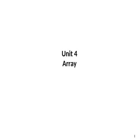 Basics of array in C. 1D array and  2D C
