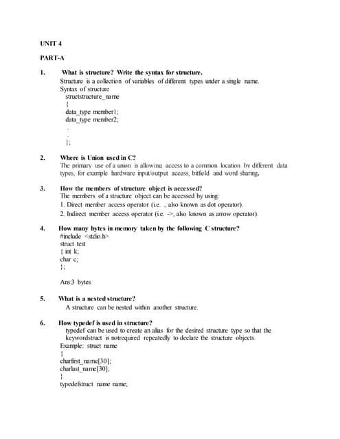 Unit 4 qba