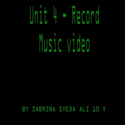 4.1 history of music video 