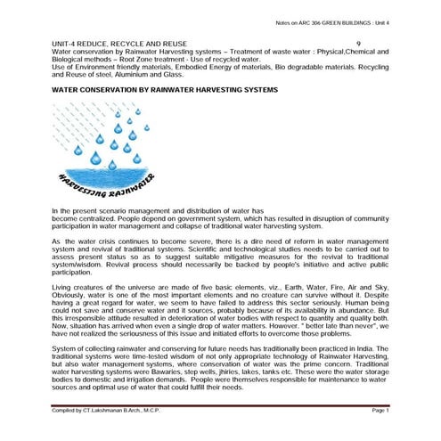 Green Buildings-reduce resue and recycle