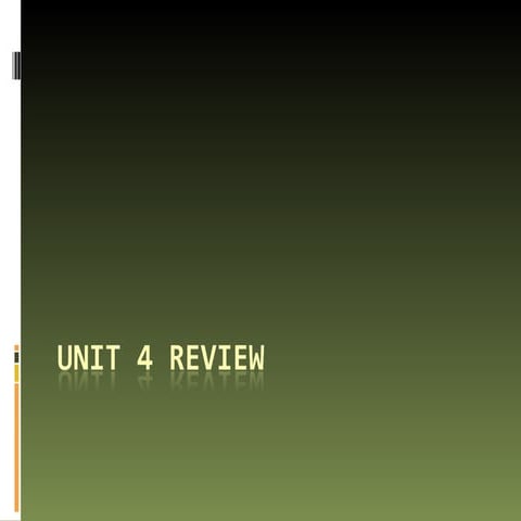 Unit 4 Review