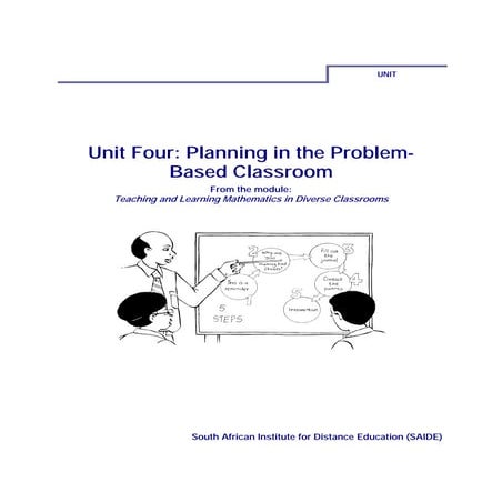 Ace Maths Unit Four: Planning in the problem-based classroom (pdf)