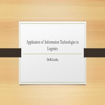 understanding the term logistics with its principle