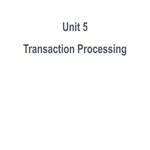 Unit 5 | PPT