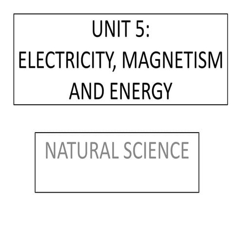 Static AND current electricity