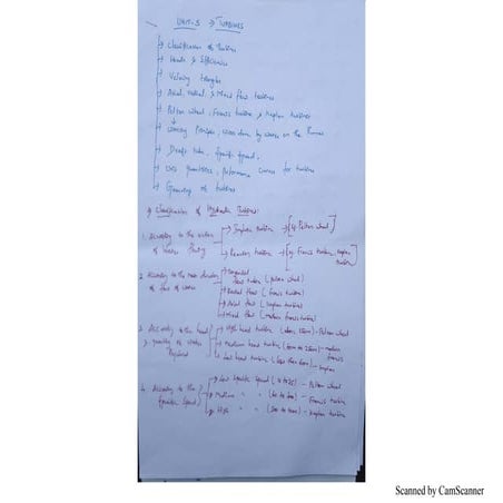 CE 8394 FMM UNIT V TURBINES