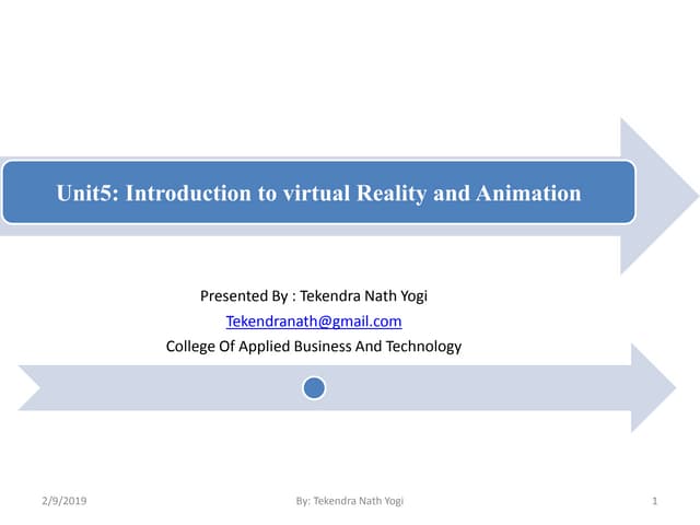 B. SC CSIT Computer Graphics Unit 5 By Tekendra Nath Yogi