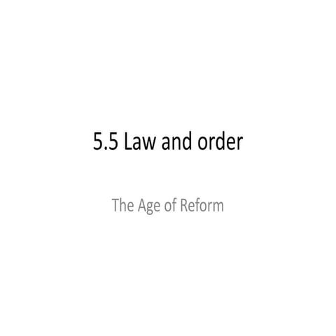 Unit 5.5 law and order