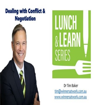 Dealing With Conflict And Negotiation 