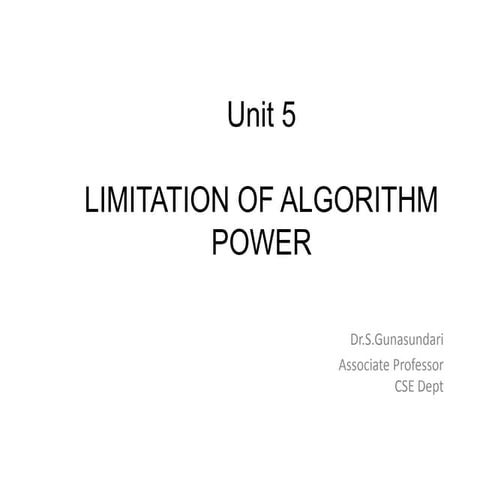 Unit 5 | PPT
