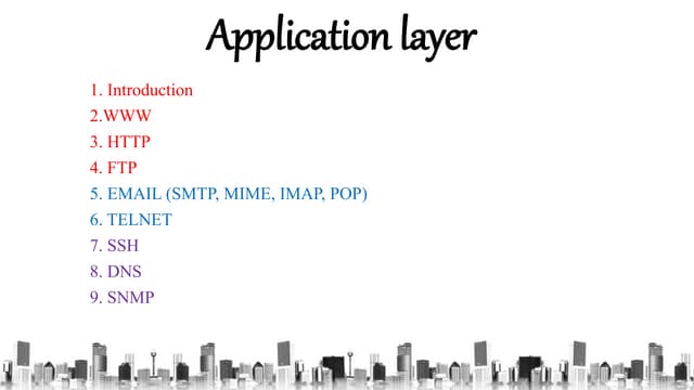 Application layer 
