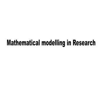 mathematical modelling in research 