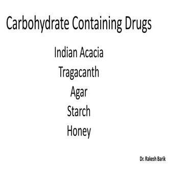 Carbohydrate containing drugs.ppt lipids, waxes.x
