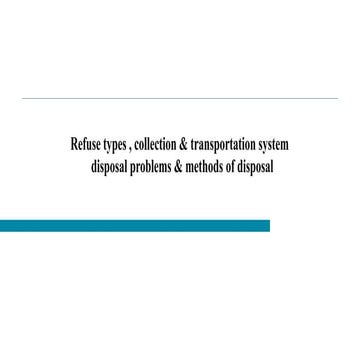 collection storage and transportation of solid waste | PPTX