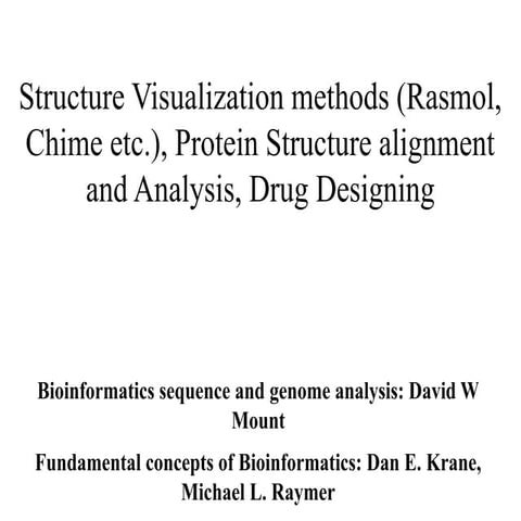 Protein Structure Visualisation and various tool