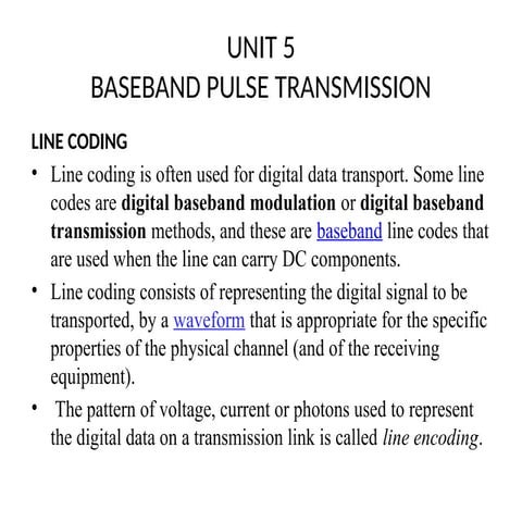 digital communication pulse baseband transmission  unit 5.pptx