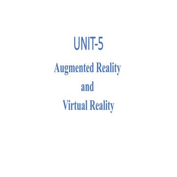 Augmented Reality v/s Virtual Reality and Mixed Reality