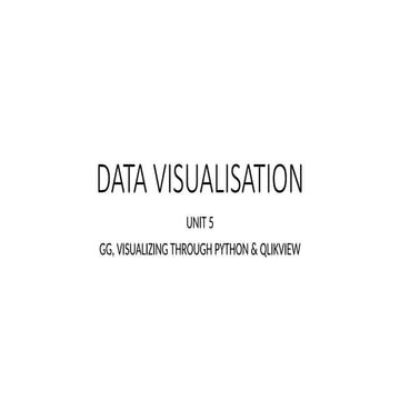 Comprehensive Guide to Data Visualization Using Python and QlikView | PPTX