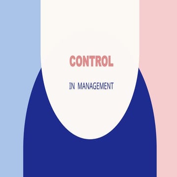 Control in management for sem 1........b.com (hons)