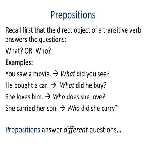 Unit 5  prepositions