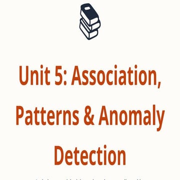 Comprehensive Guide to Association, Pattern, and Anomaly Detection in ...