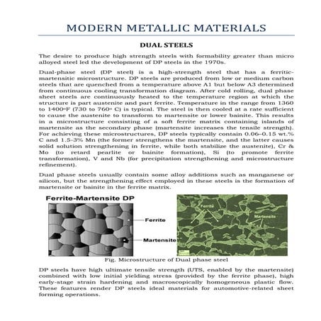 Modern metallic materials | PDF