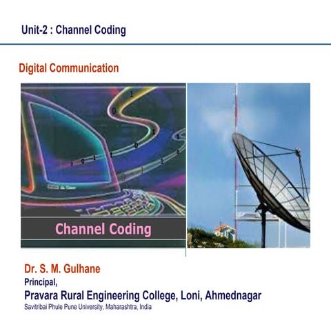 Digital Communication: Channel Coding | PPT