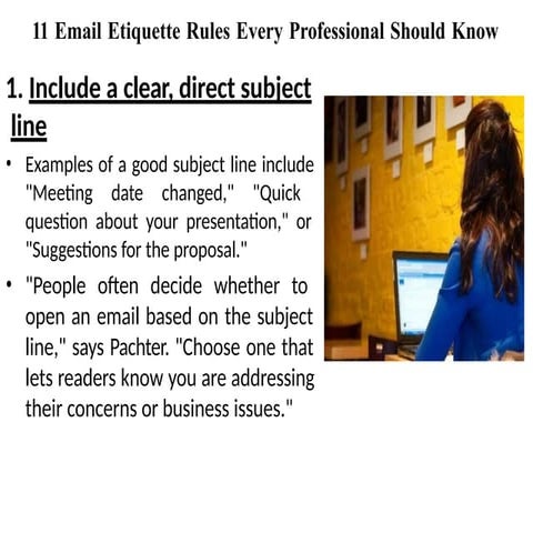Email Etiquette | PPTX