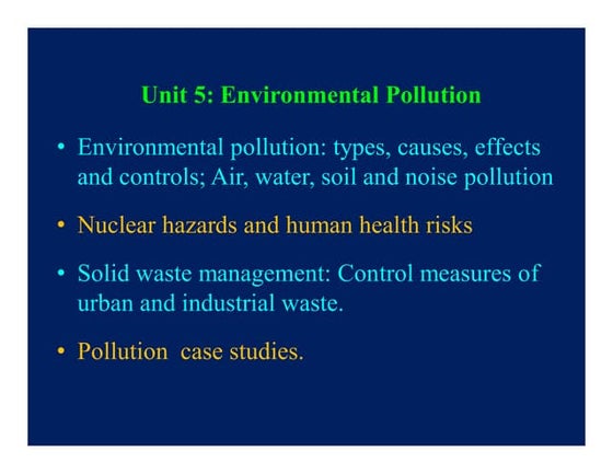 Industrial pollution. | PPT | Environmental Services Industry | Industries