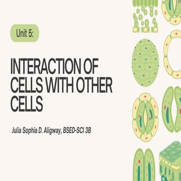Cell cell interaction | PPTX