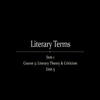 Literary Terms