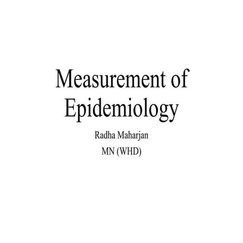 Measurement of epidemiology.pptx