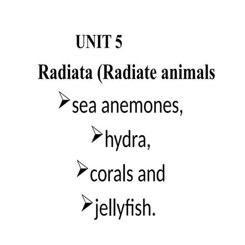 Unit 5 Radiata lecture note for invert. Zoo.pptx