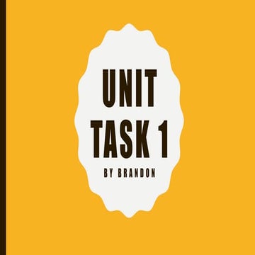 Unit 5 task 1 slideshow