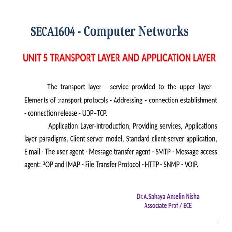 UNIT 5 TRANSPORT LAYER AND APPLICATION LAYER.pptx