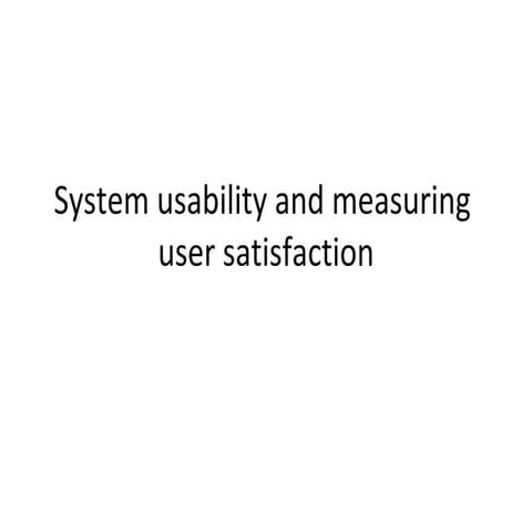 Unit 5 usability and satisfaction test
