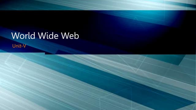 Unit 5 World_Wide_Web.pptx