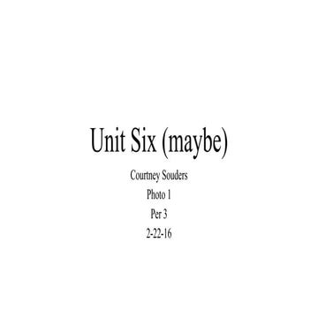 Unit 6 | PPT