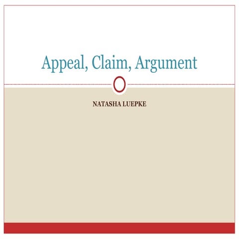 Claims, Appeals, Arguments