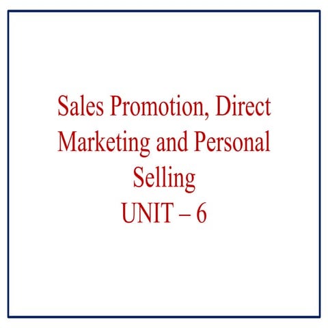 Sales Promotion